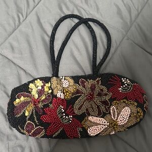 Floral Beaded Women's Bag